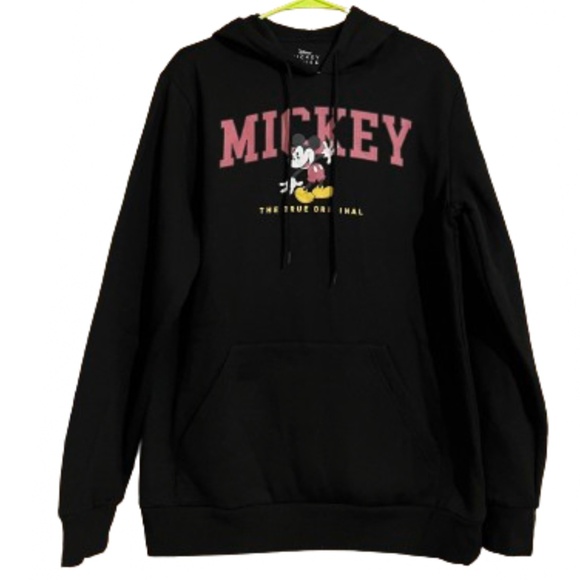 Disney’s Black Multi Mickey Mouse Unisex Hoodie Sz-M - Picture 1 of 6